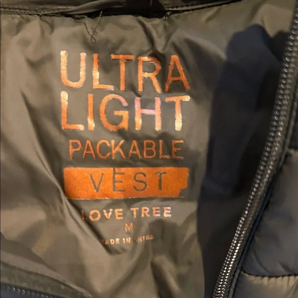 Love Tree Olive Puffer‎ Vest - Medium - Picture 6 of 10